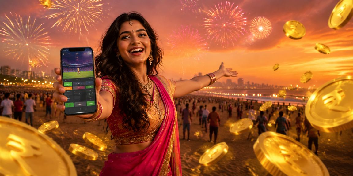Indian sports fan betting on IPL matches via mobile device in Chennai