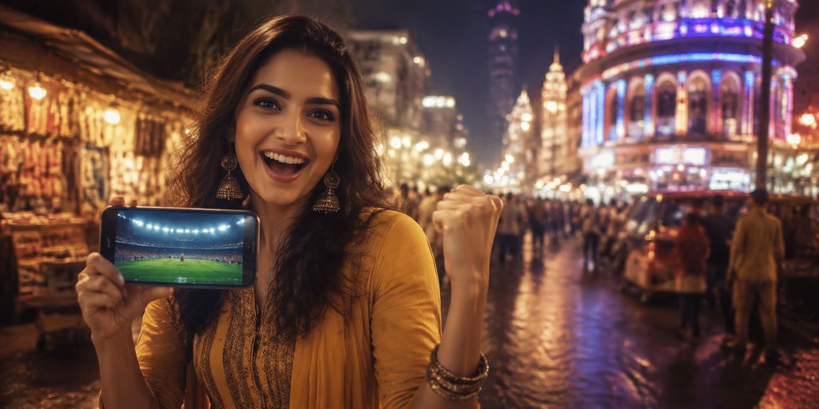 Mobile casino gaming with bright lights